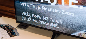 Slávnostné odovzdanie BMW M2 Coupé Rasťovi Zvarovi.